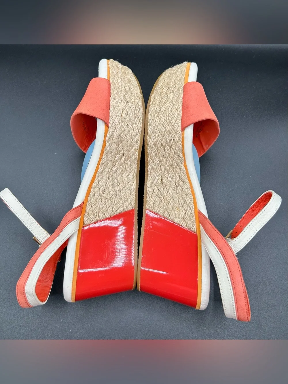 COLE HAAN Arden Wedge Platform Sandals. Size 6.5 B